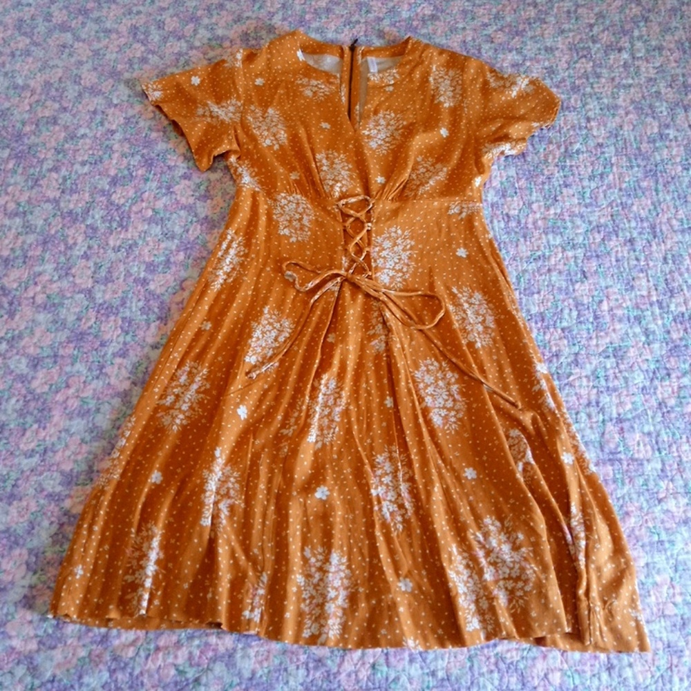 Mustard yellow dress